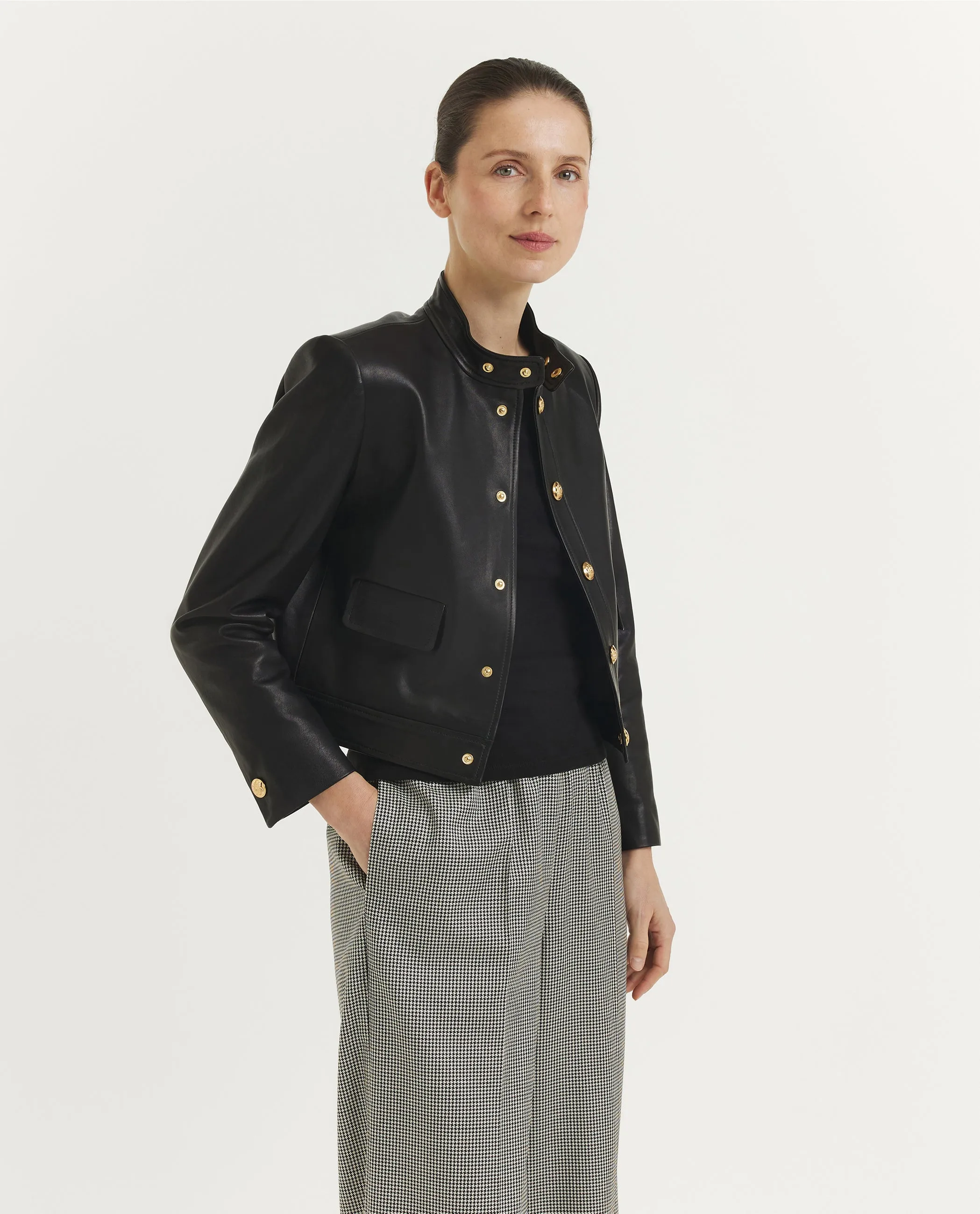 Lederen Cropped Hadley Jack sold by Pauw Amsterdam product image thumbnail 4