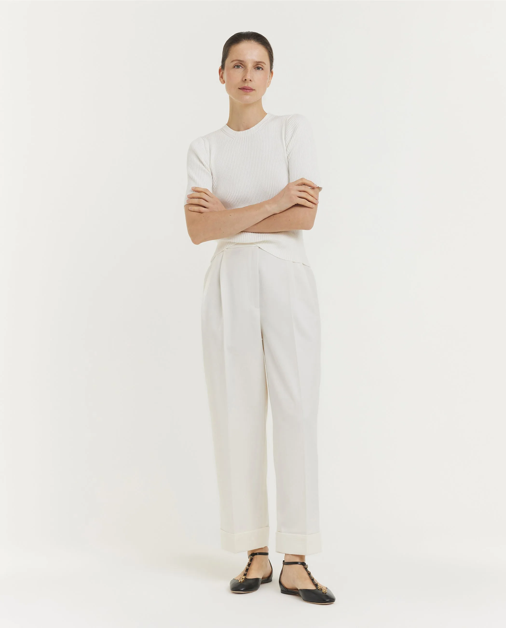 High-Waist Omslag Broek sold by Pauw Amsterdam