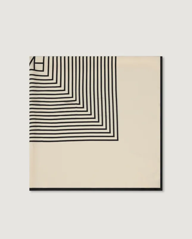 Zijden Centered Monogram Shawl made by Toteme