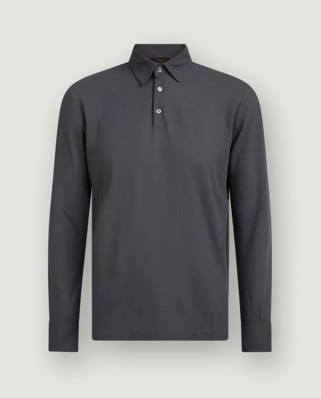 Ice Cotton LS Polo made by Zanone