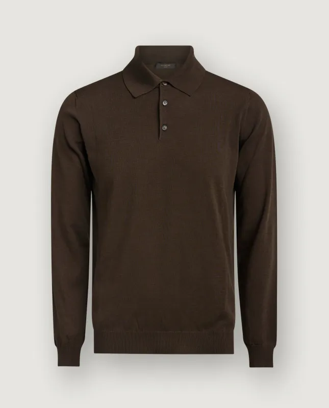 Katoen Zijden LS Polo made by Pauw Amsterdam