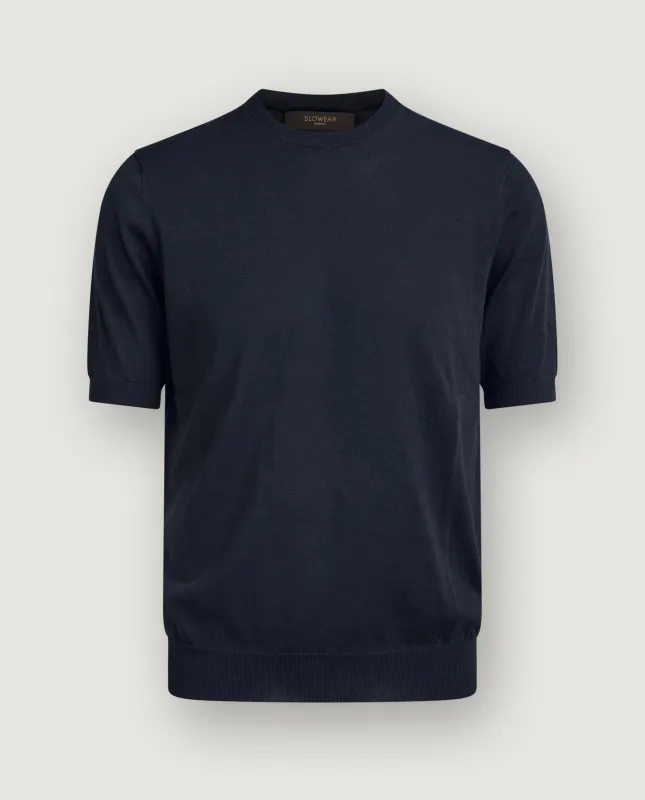 Katoen Zijden SS Trui made by Zanone