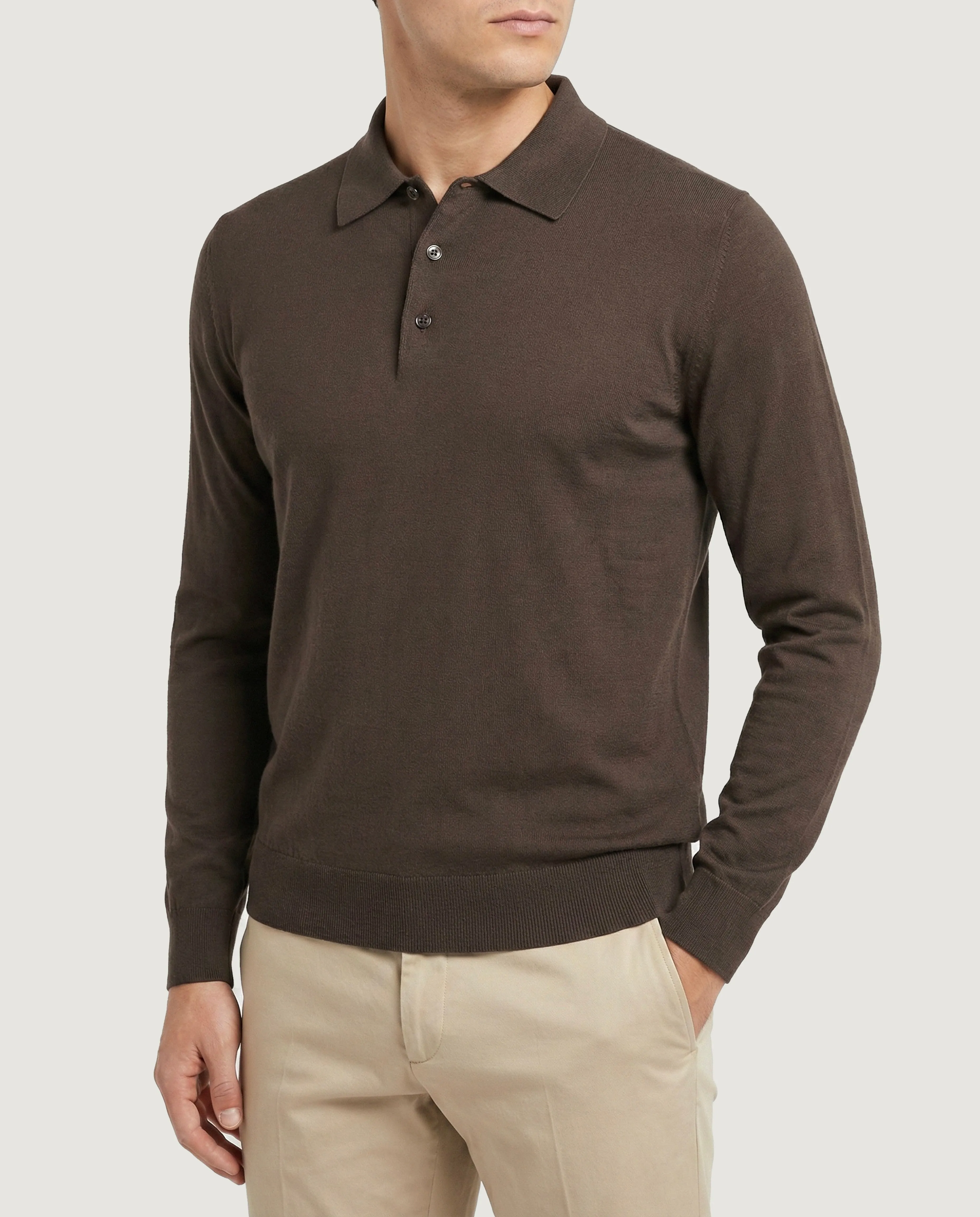 Katoenen LS Polo sold by Pauw Amsterdam product image thumbnail 2