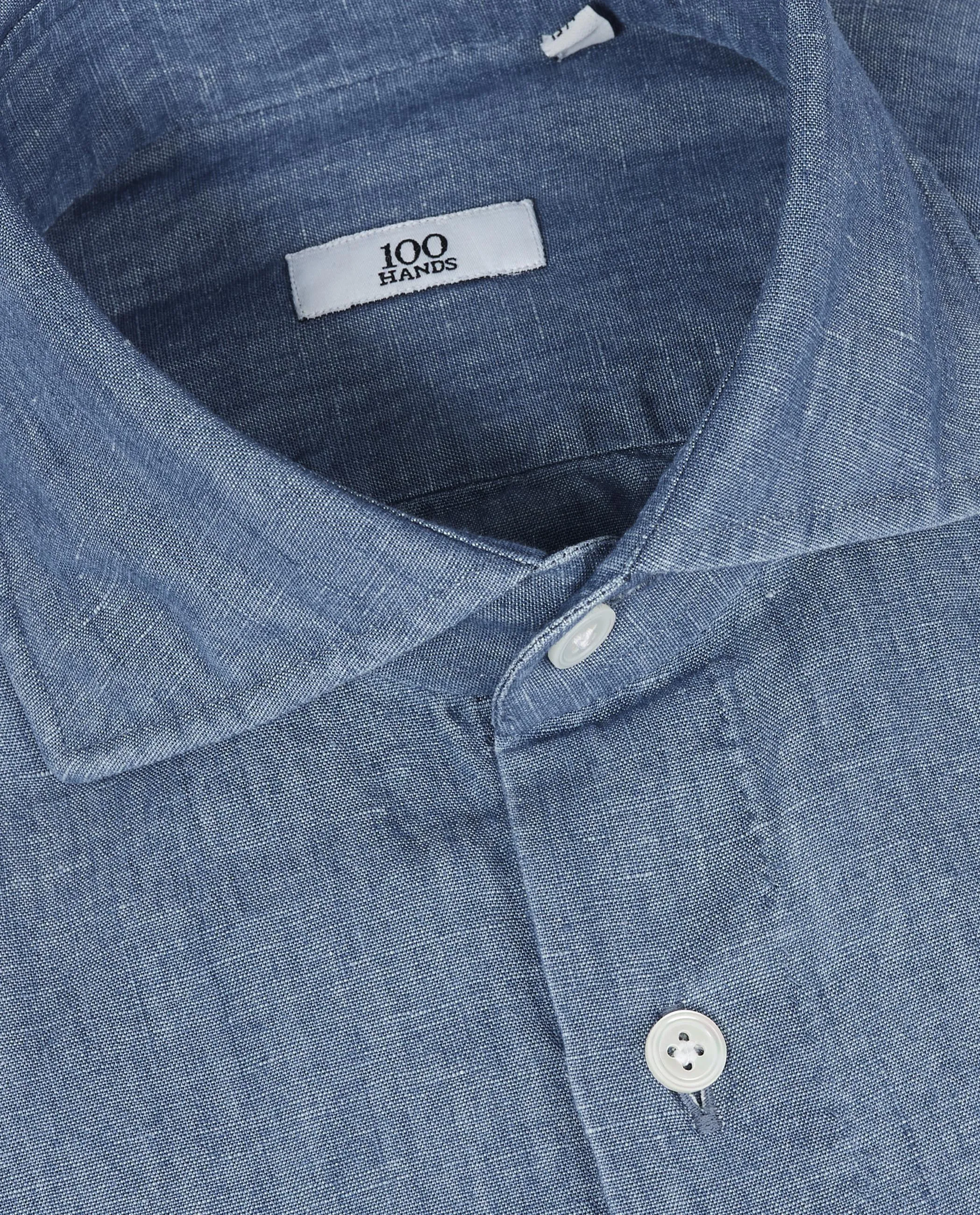 Katoen Linnen Indigo Shirt sold by Pauw Amsterdam product image thumbnail 3