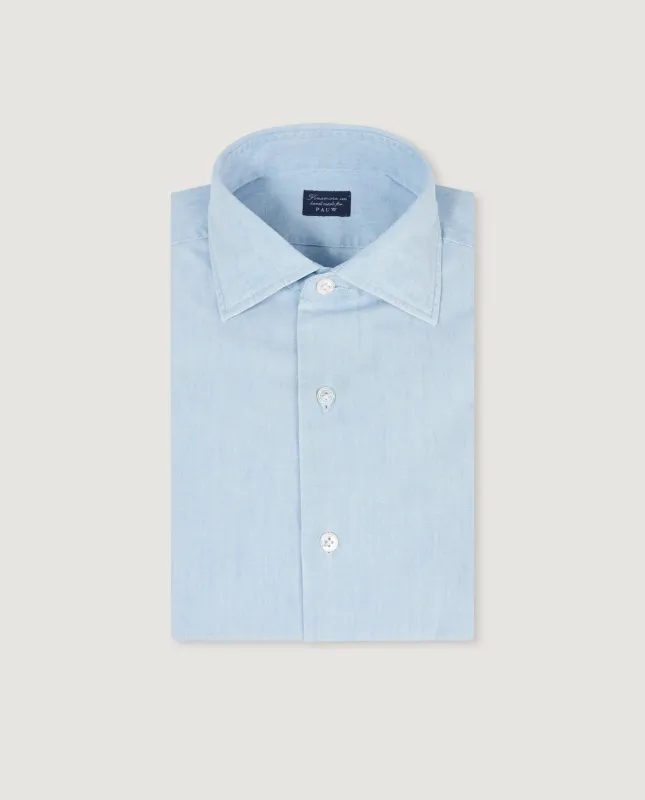 Katoen Chambrey Shirt made by Finamore