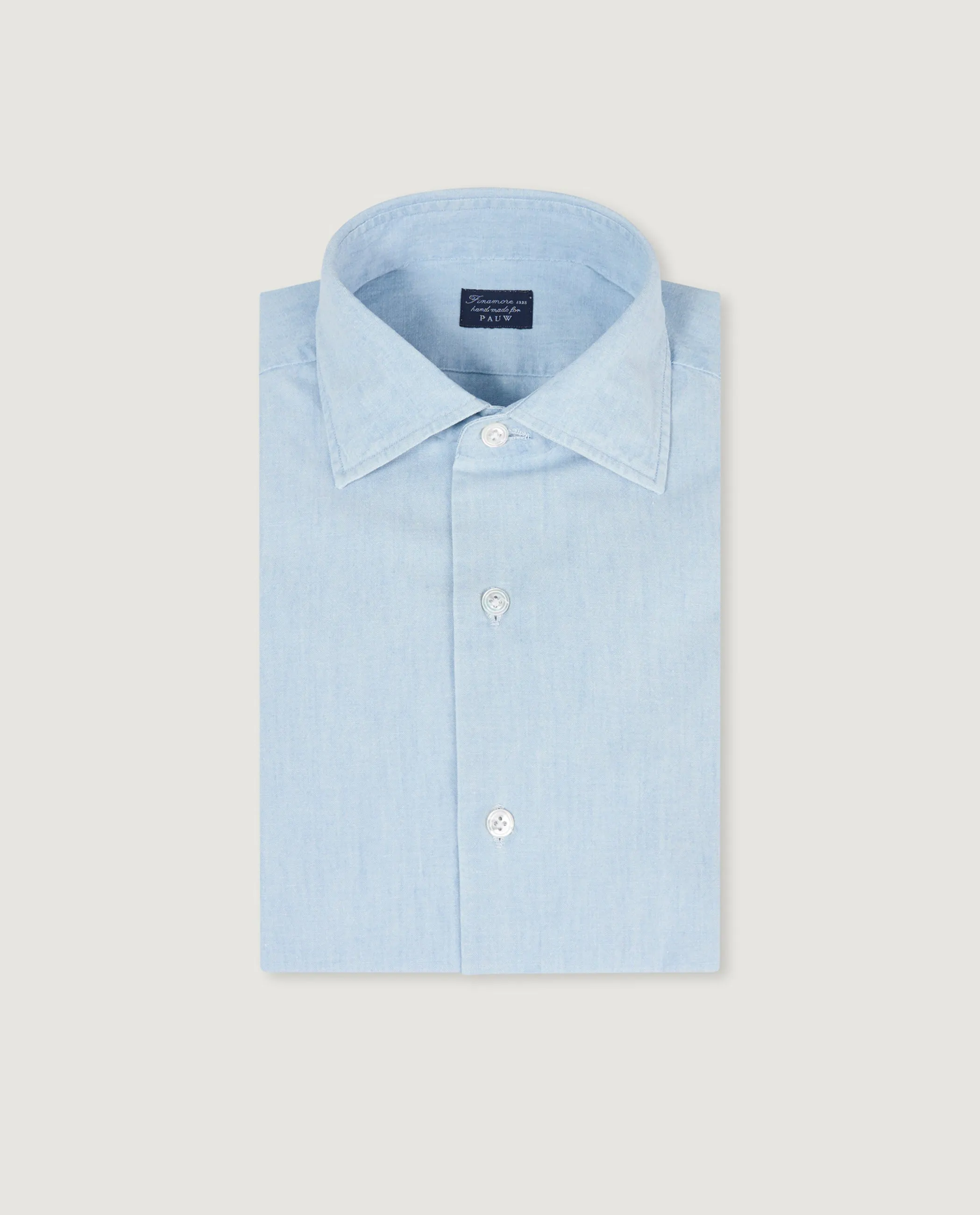 Katoen Chambrey Shirt sold by Pauw Amsterdam
