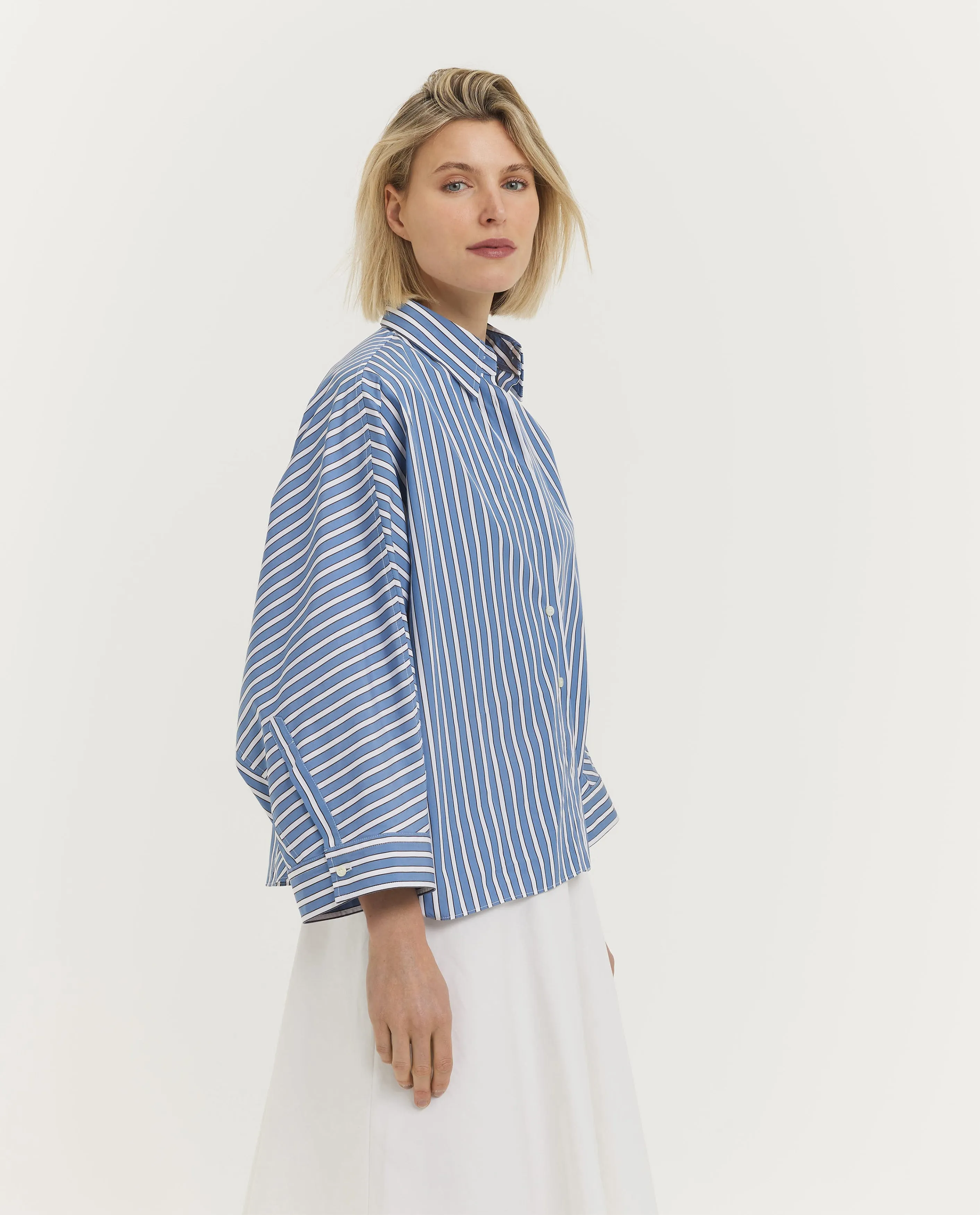 Gestreept Boxy Shirt sold by Pauw Amsterdam product image thumbnail 4