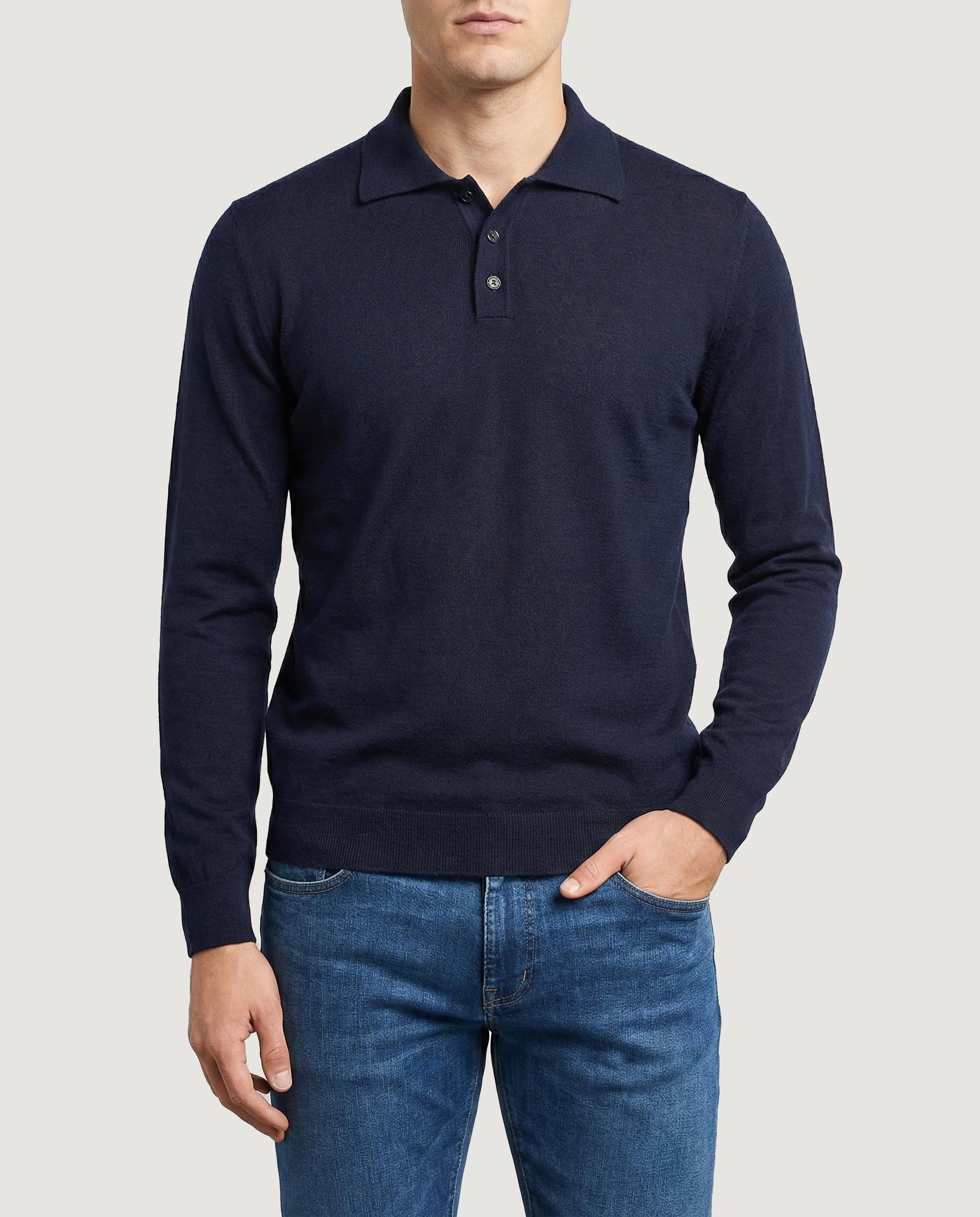 Cashmere Zijden Poloshirt sold by Pauw Amsterdam product image thumbnail 2