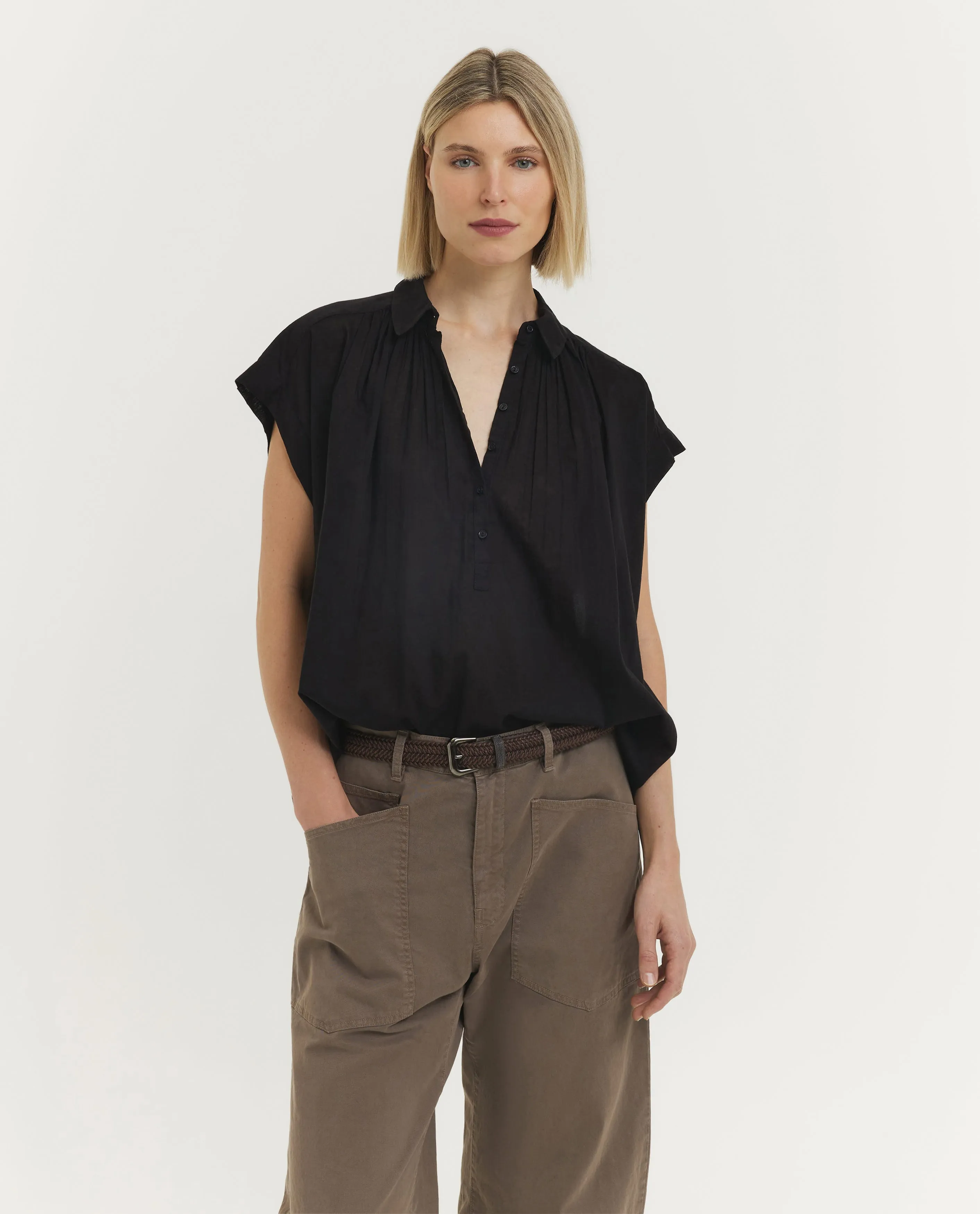 Geplooide Normandy Blouse sold by Pauw Amsterdam