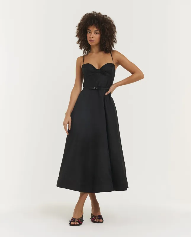 Linen Silk Luna Midi Dress sold by Pauw Amsterdam