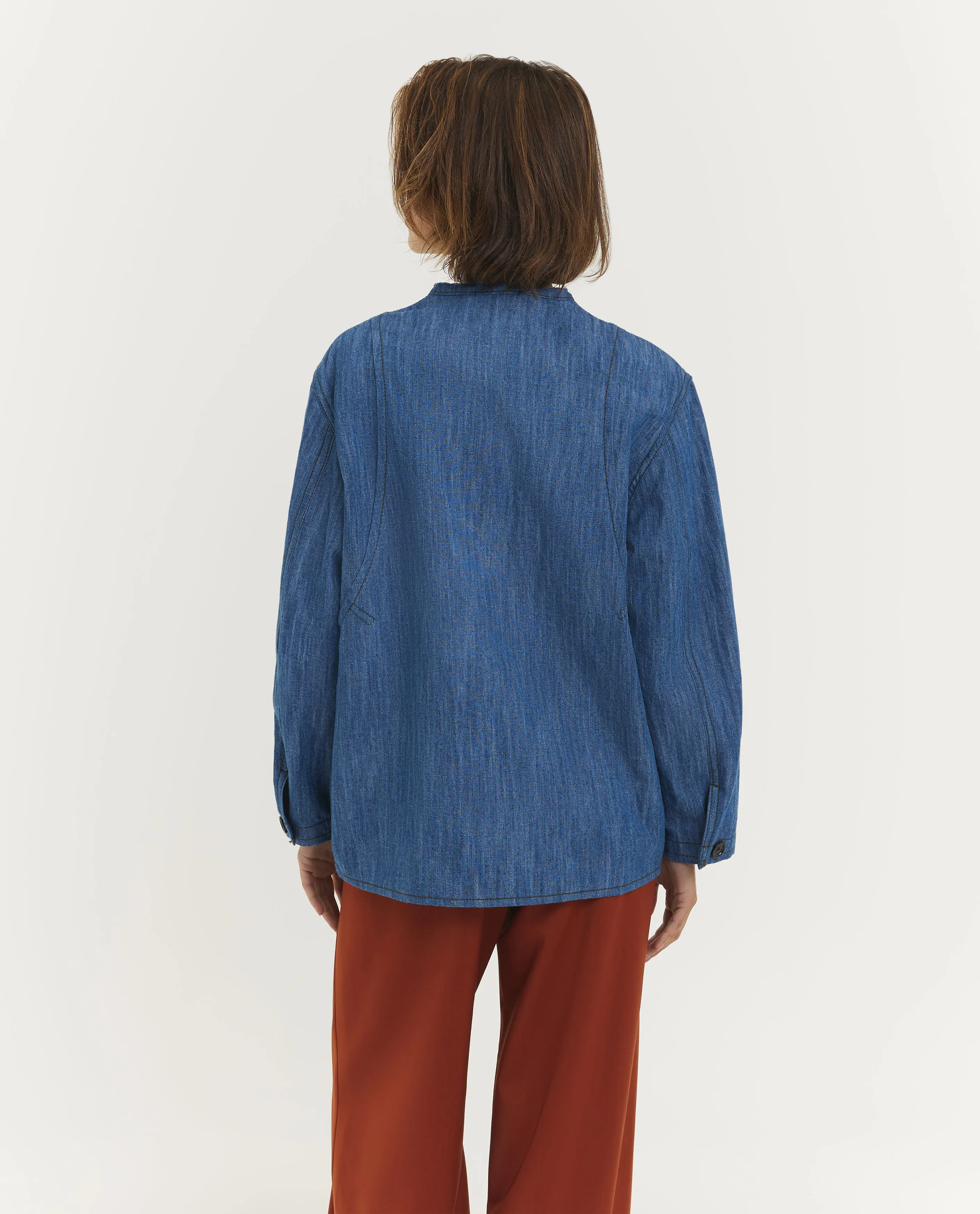 Katoen Linnen Worker Jacket sold by Pauw Amsterdam product image thumbnail 5