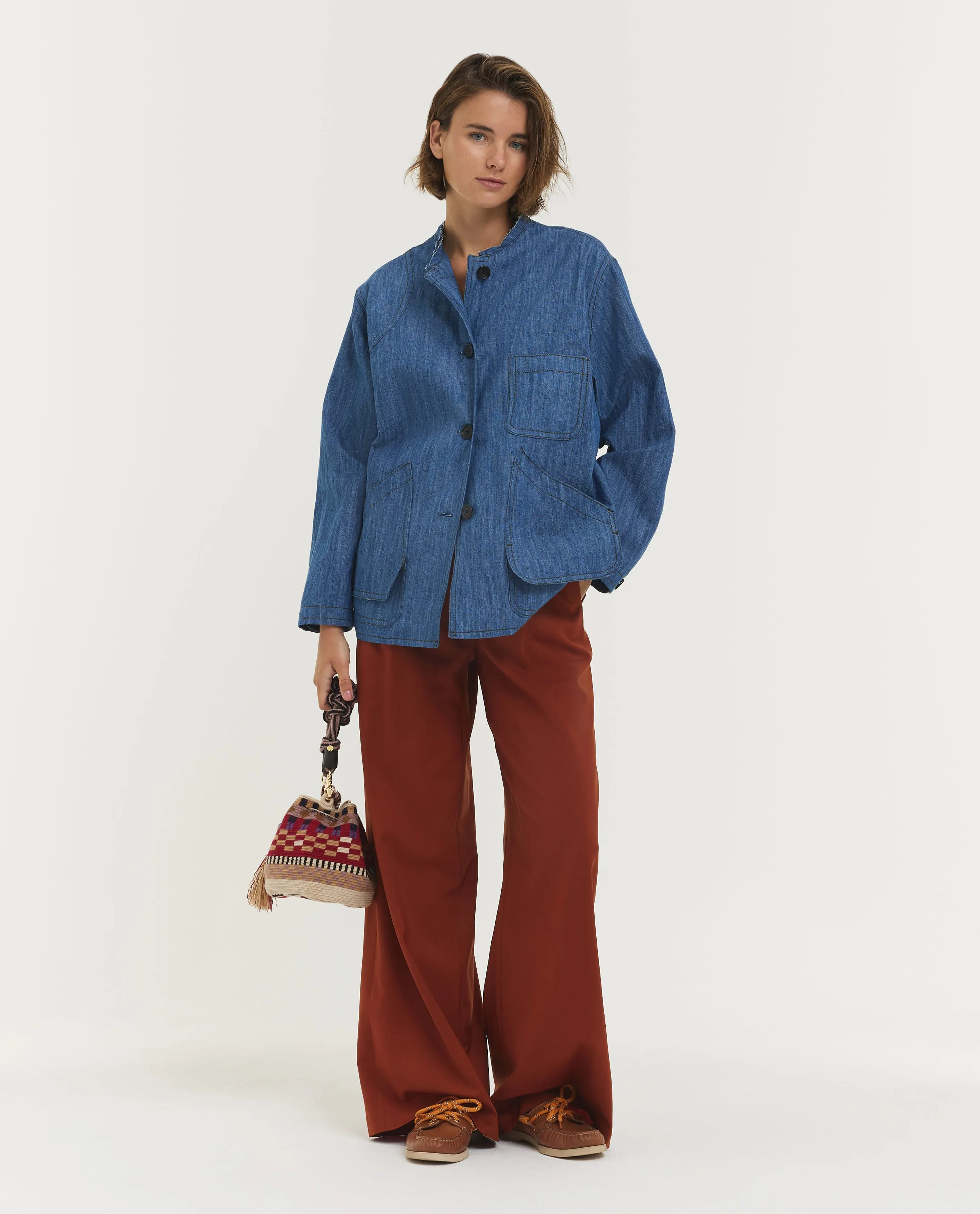 Katoen Linnen Worker Jacket sold by Pauw Amsterdam product image thumbnail 3
