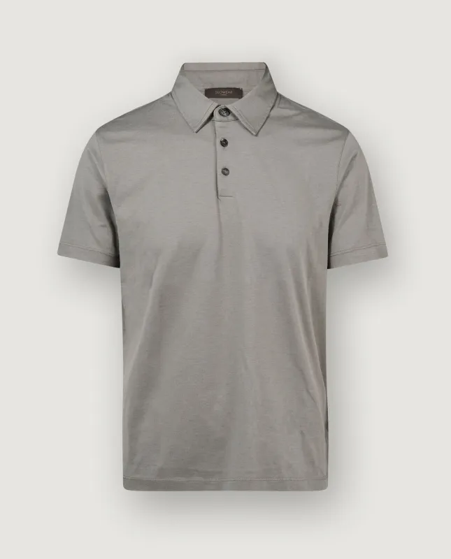 Katoen Zijden Poloshirt made by Zanone