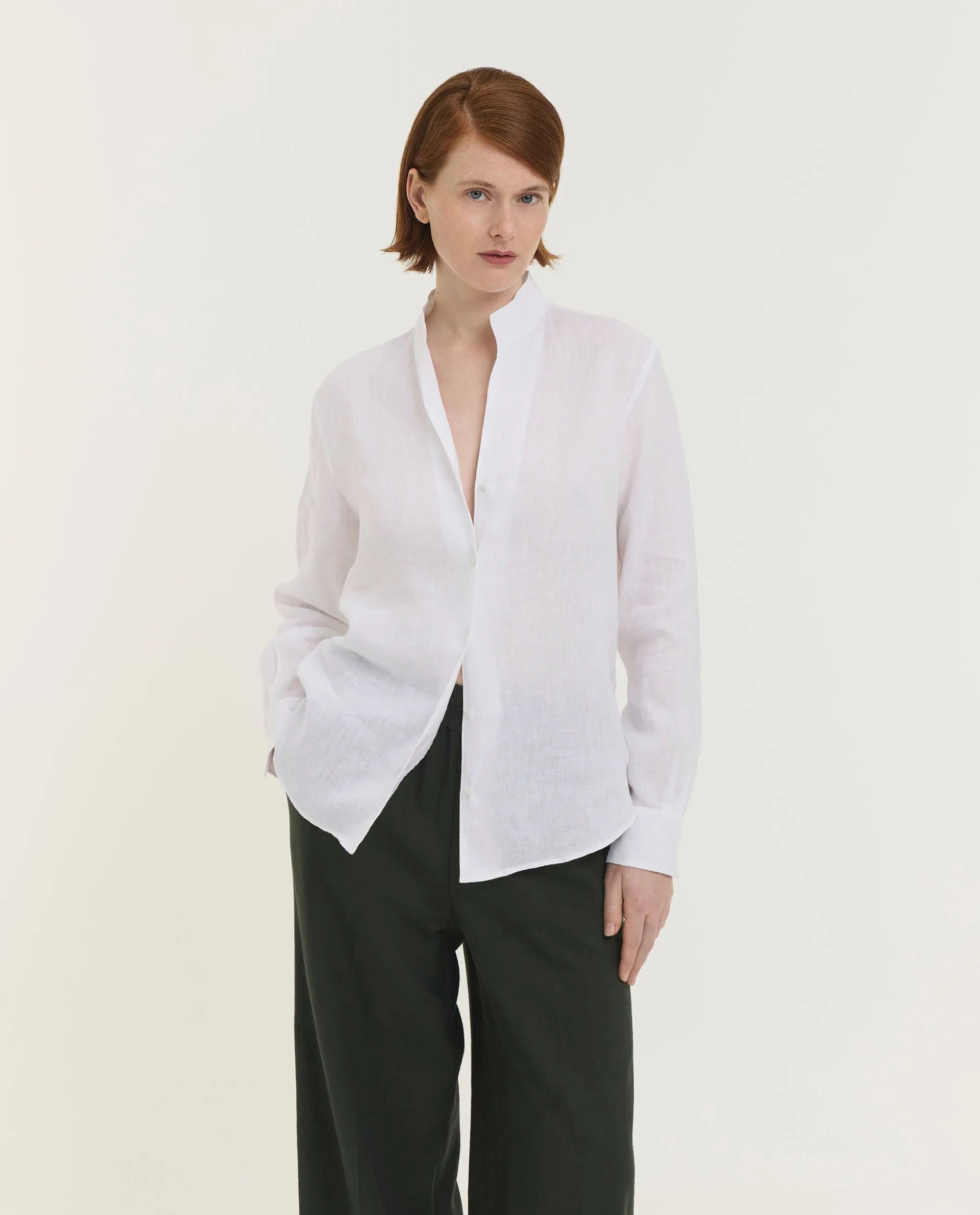 Linnen Langemouwen Shirt sold by Pauw Amsterdam