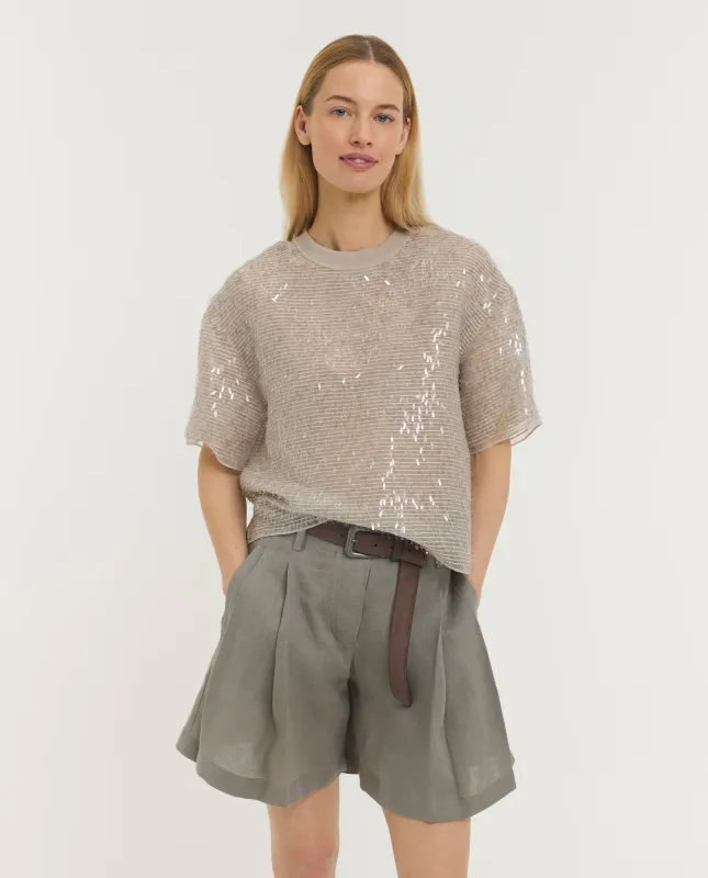 Zijden Pailetten Shirt made by Brunello Cucinelli