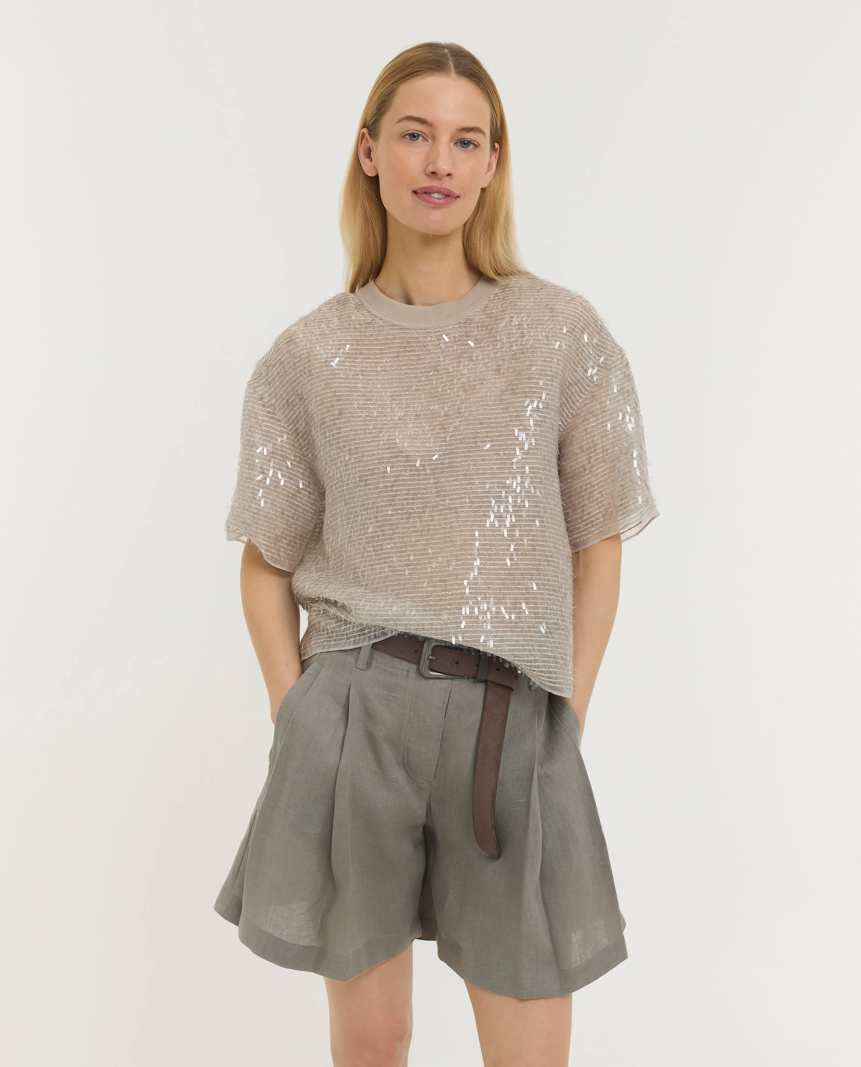 Zijden Pailetten Shirt sold by Pauw Amsterdam