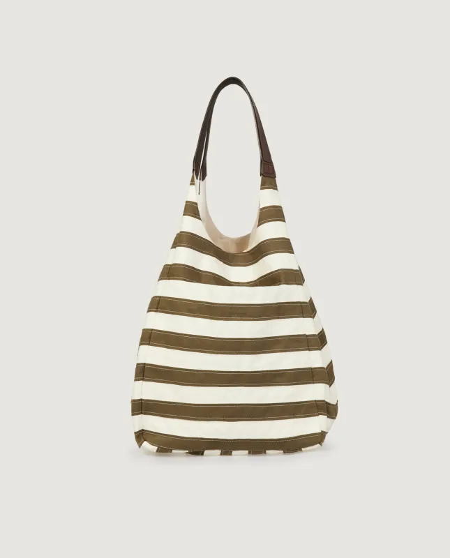 Gestreept Katoenen Tas made by ODEEH