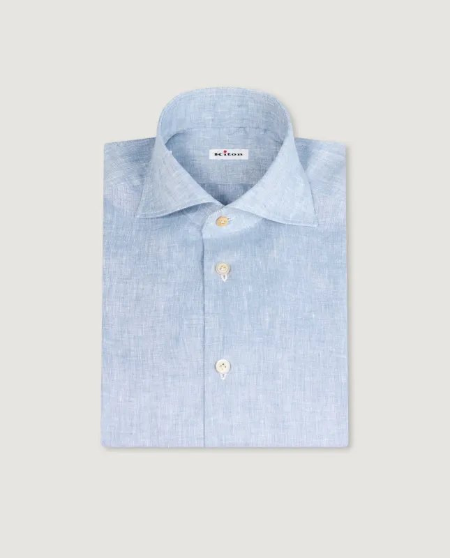 Handgemaakt Linnen Shirt made by Kiton