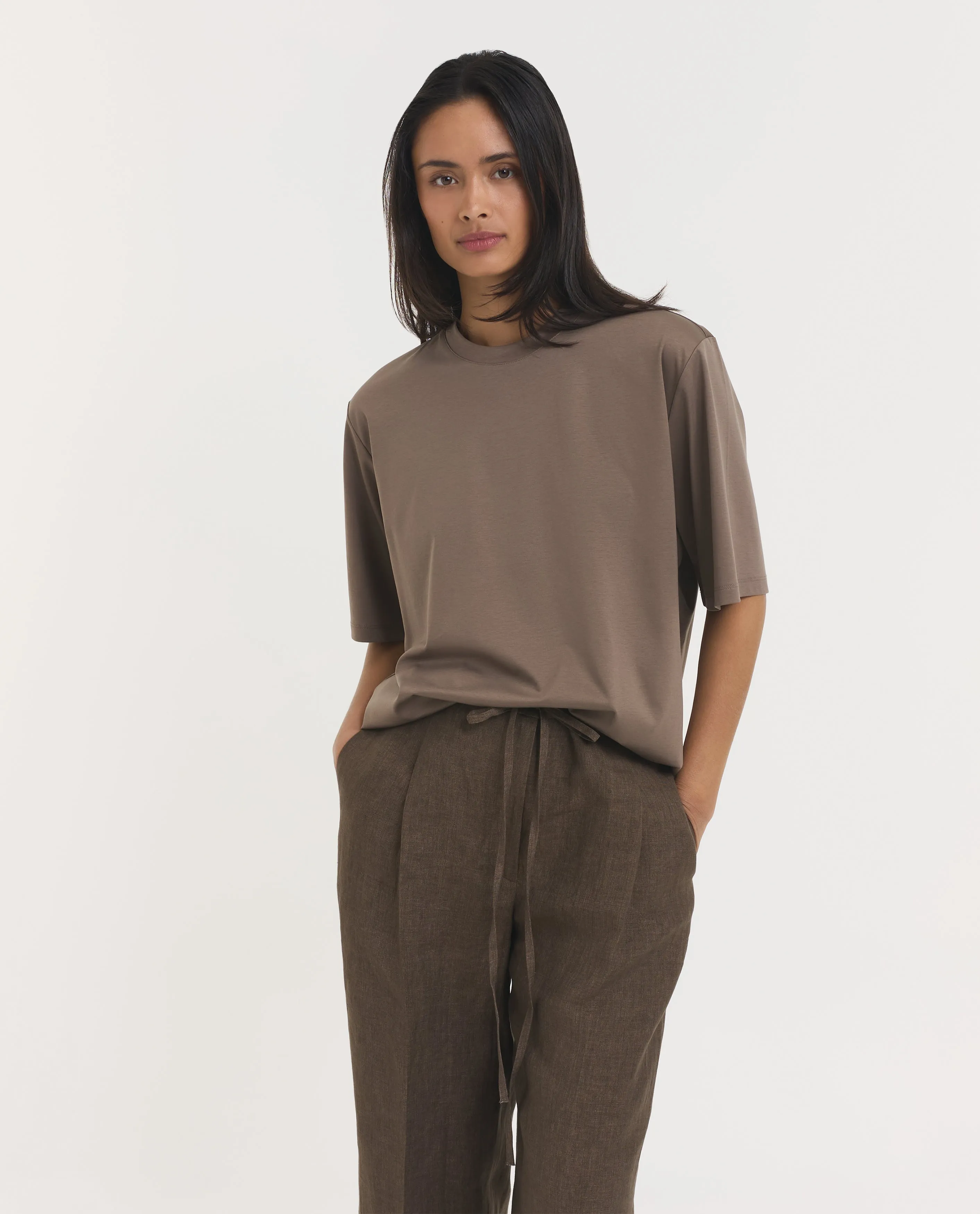 Oversized Katoen Zijden T-Shirt sold by Pauw Amsterdam