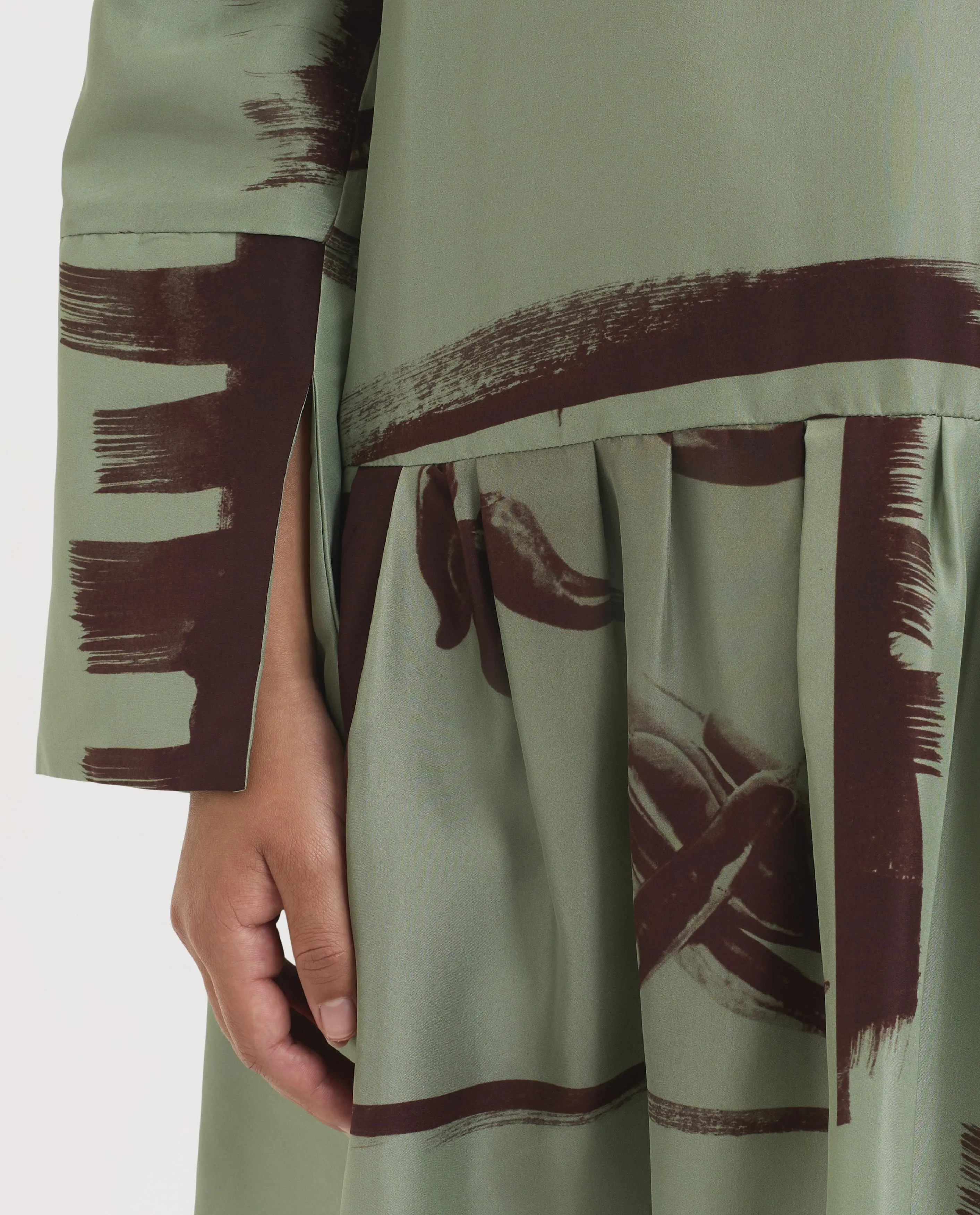 Wijd Zijden Chili Jurk sold by Pauw Amsterdam product image thumbnail 5