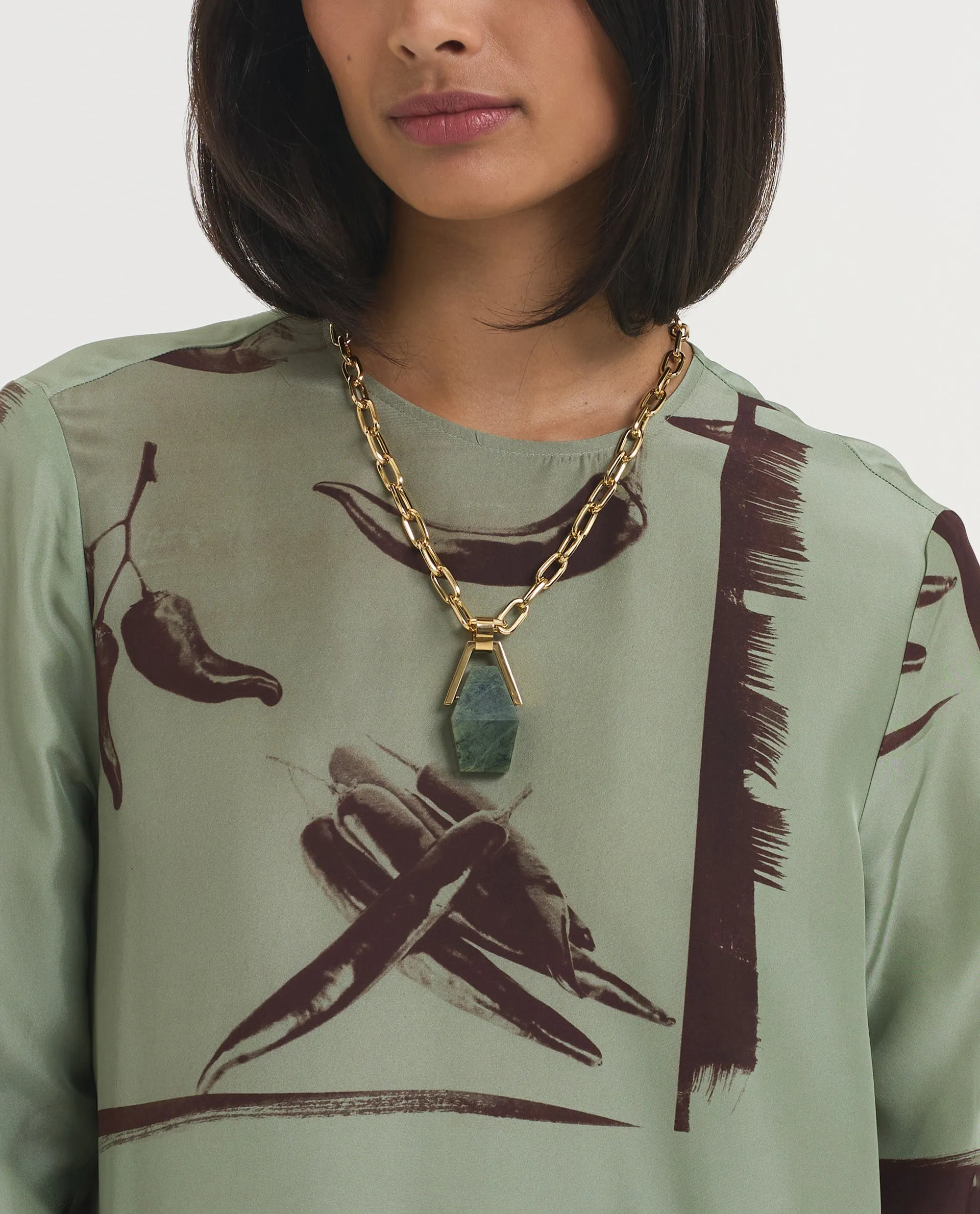 Wijd Zijden Chili Jurk sold by Pauw Amsterdam product image thumbnail 2