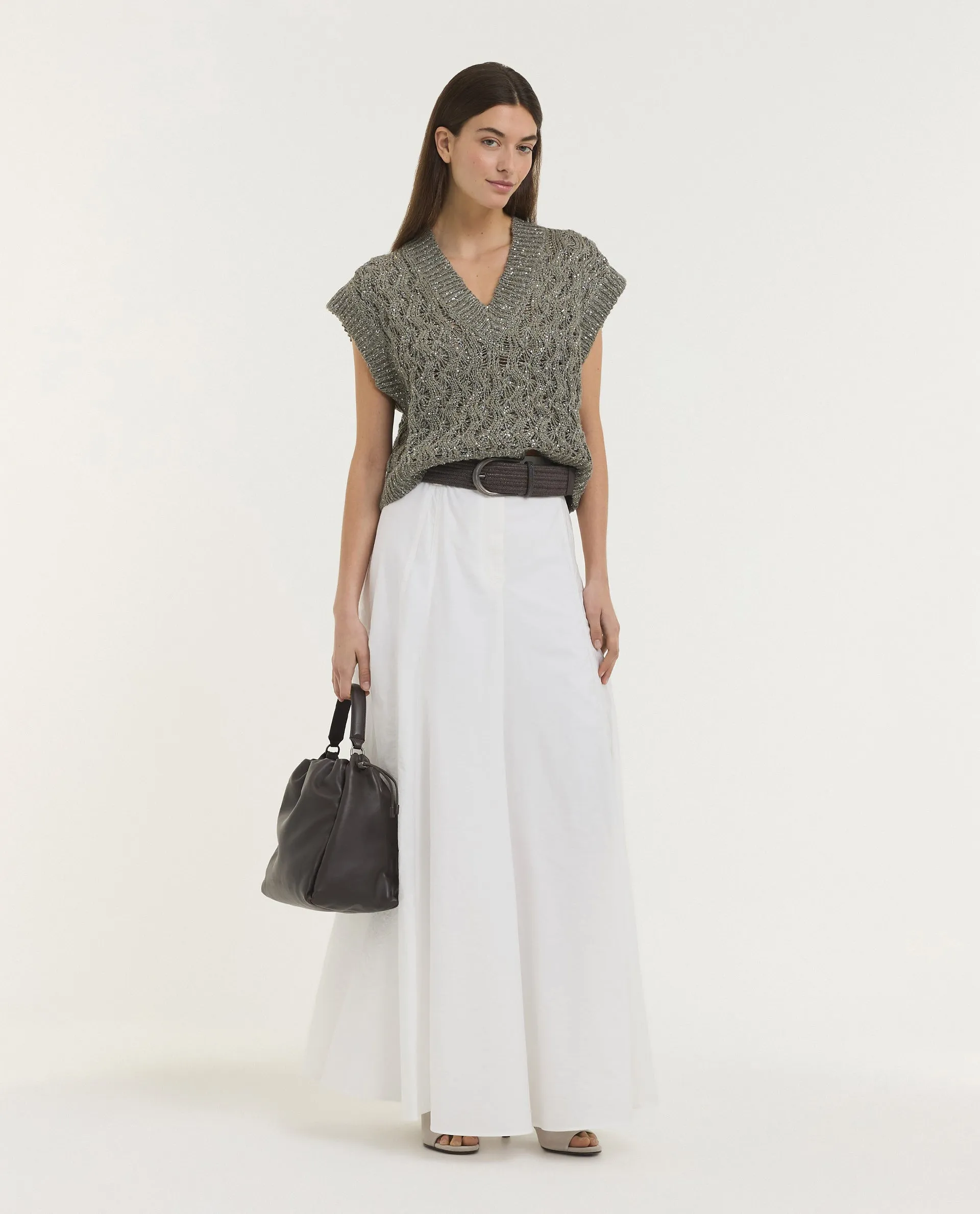 Wijde Katoen Mix Rok sold by Pauw Amsterdam