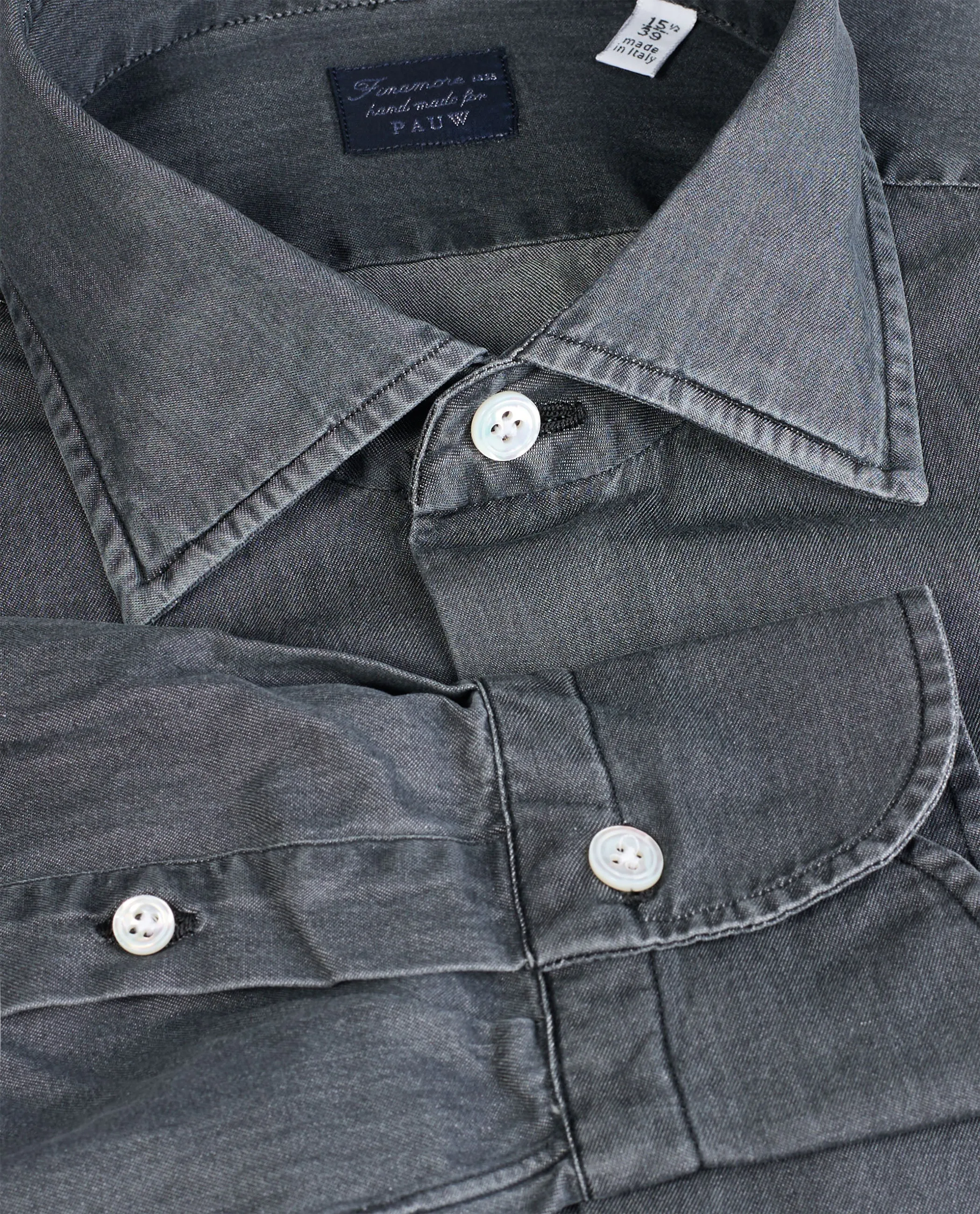 Indigo Katoenen Shirt sold by Pauw Amsterdam product image thumbnail 2