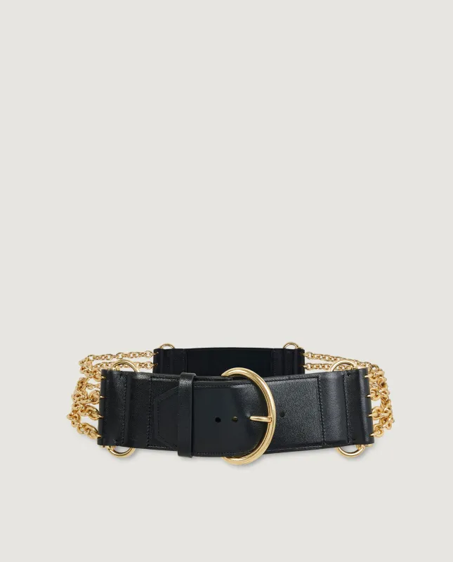 Leren Camera Chain Riem made by Chloe