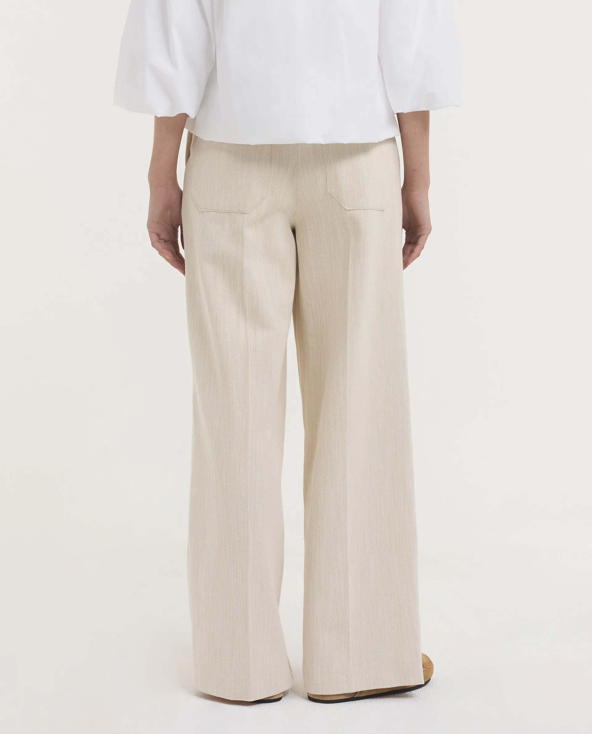 Slub Katoenen Broek sold by Pauw Amsterdam product image thumbnail 4