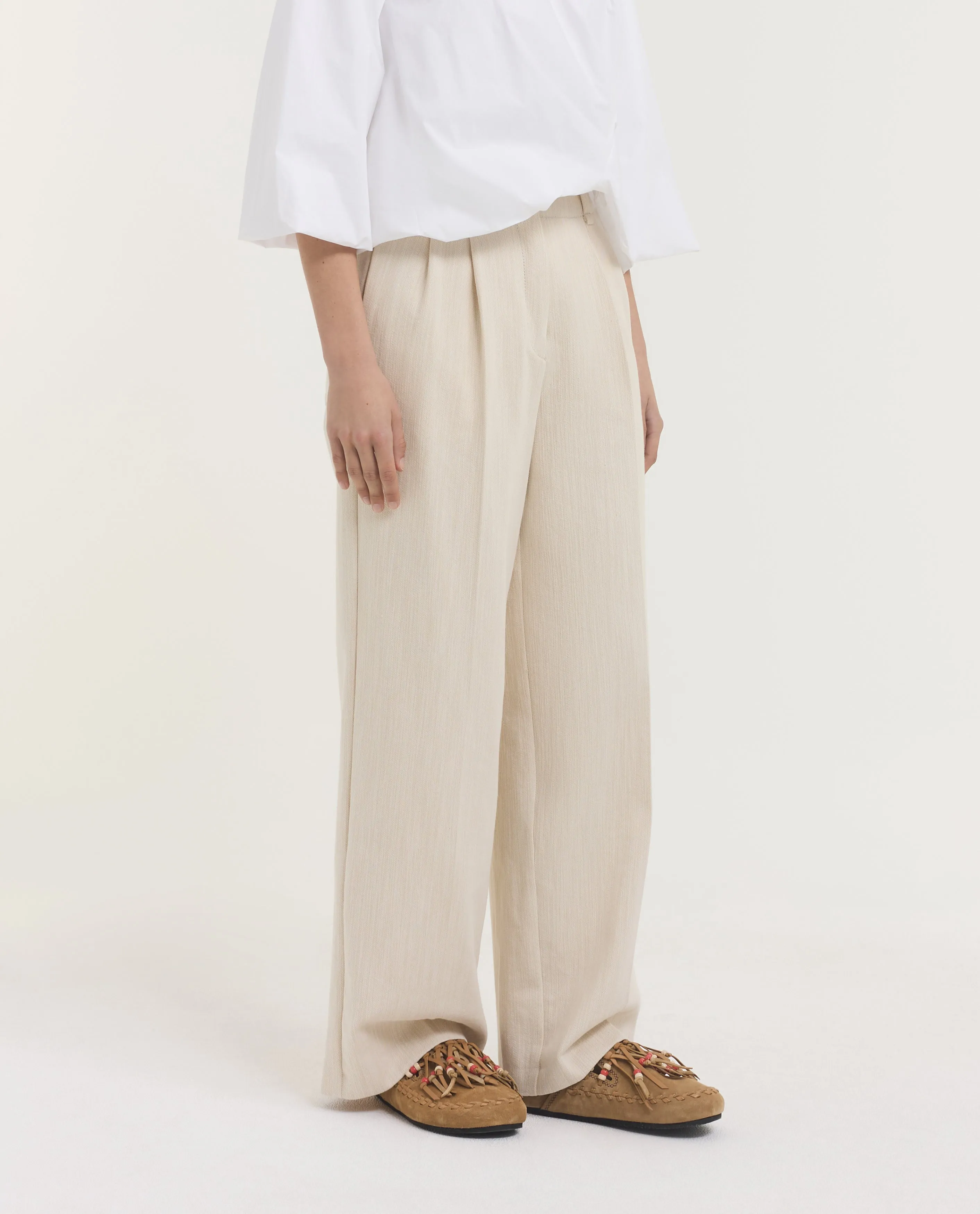 Slub Katoenen Broek sold by Pauw Amsterdam product image thumbnail 3