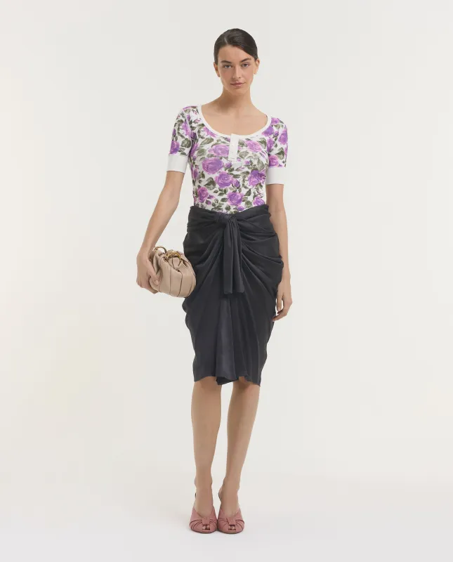 Zijden Wrapped Rok made by Chloe