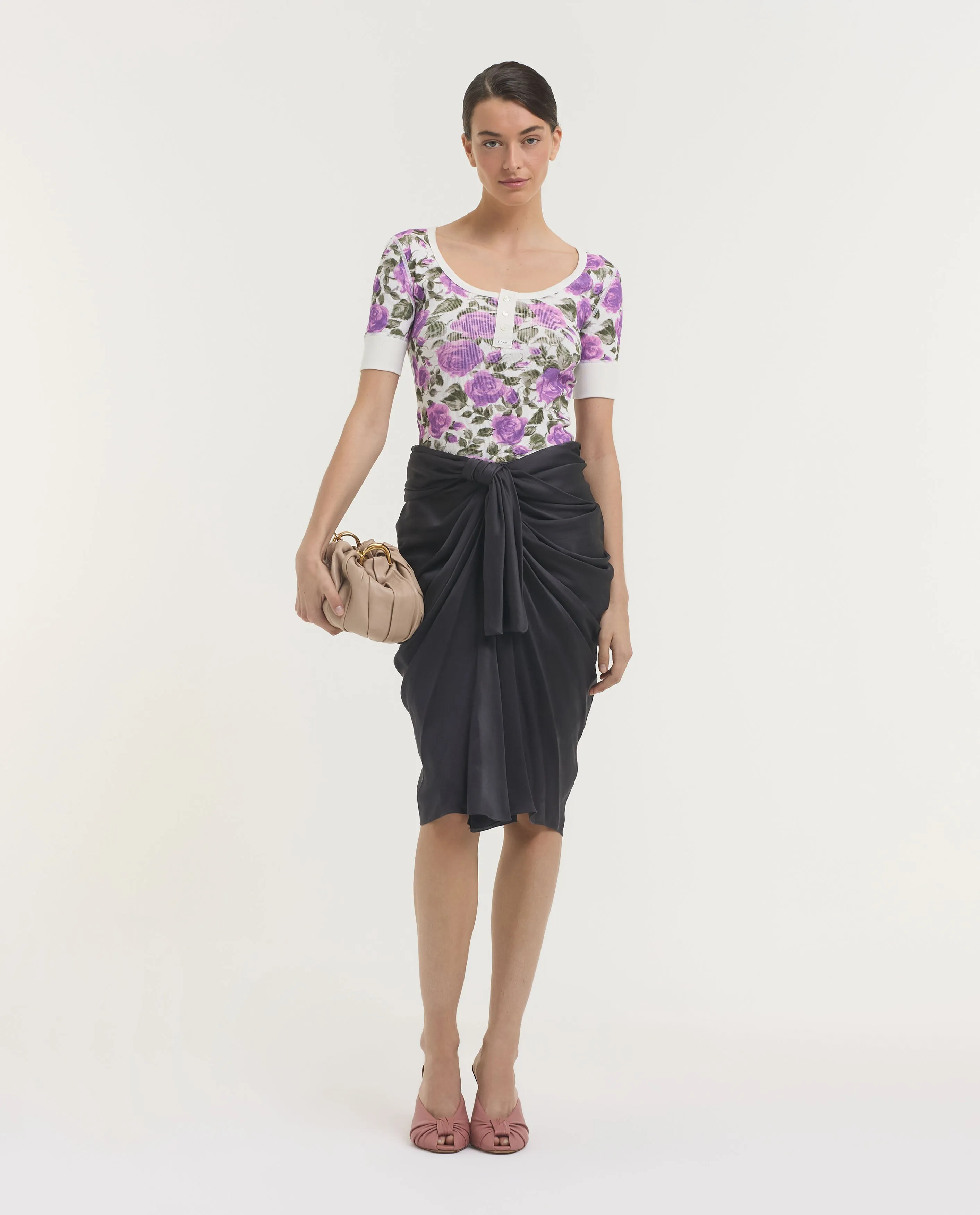 Zijden Wrapped Rok sold by Pauw Amsterdam