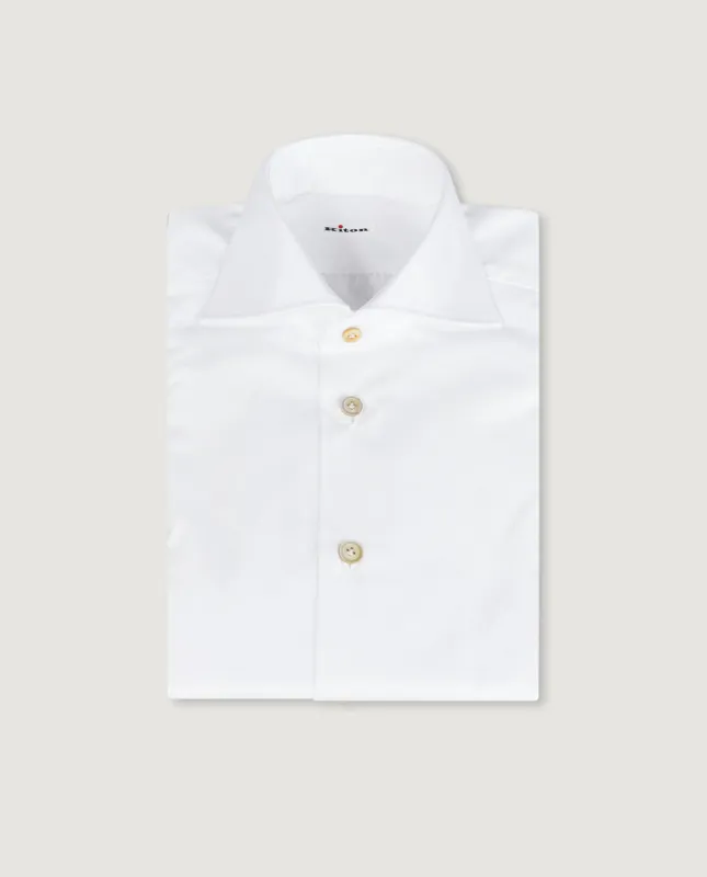 Twill Katoenen Shirt made by Kiton