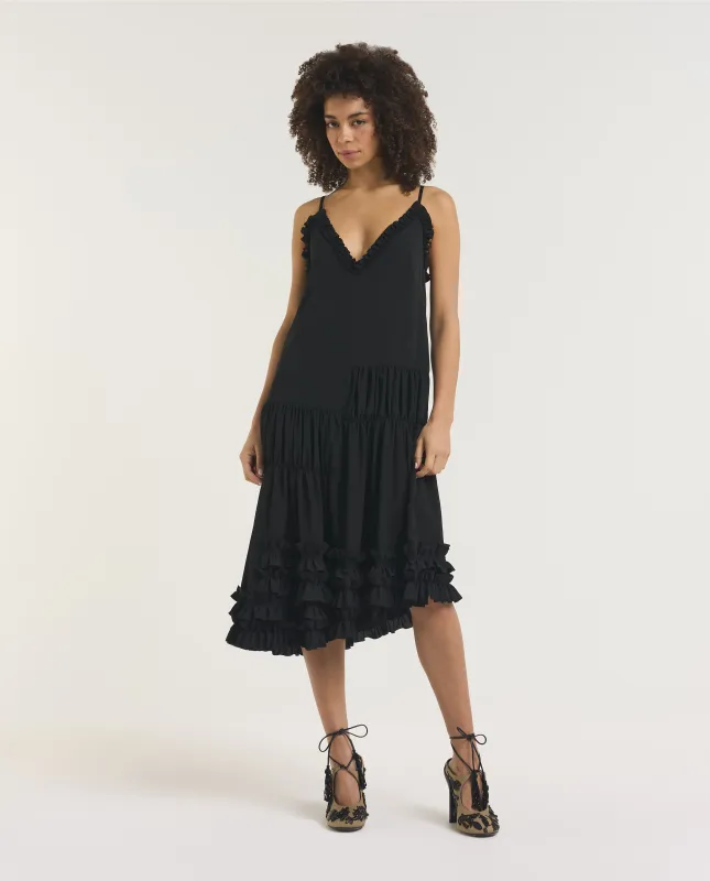 Lichte Asymmetrische Jurk made by Dries Van Noten