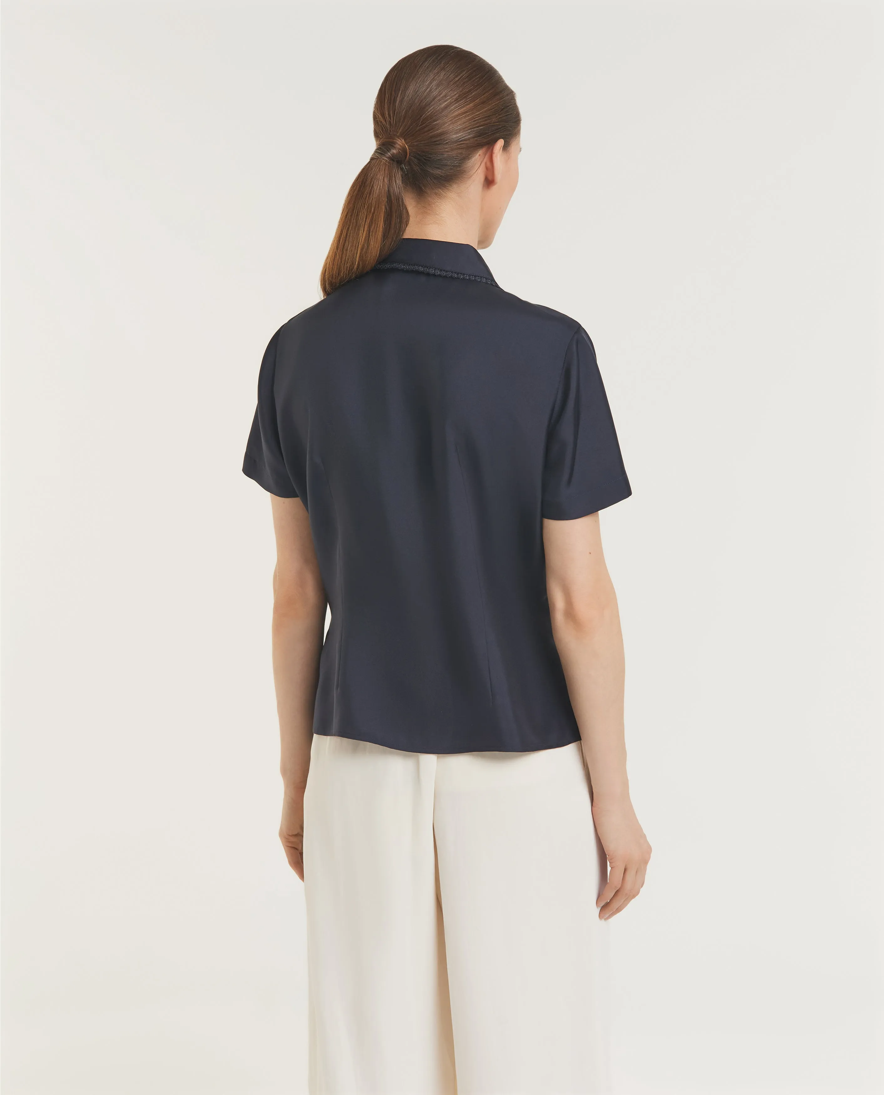 Slank Zijden Geborduurd Shirt sold by Pauw Amsterdam product image thumbnail 4