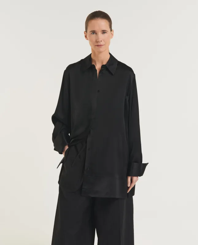 Wijd Tuxedo Shirt made by Toteme