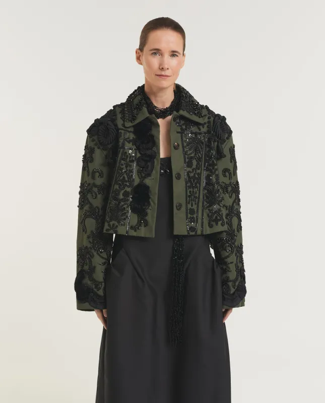 Cropped Katoenen Gem Jasje made by Dries Van Noten