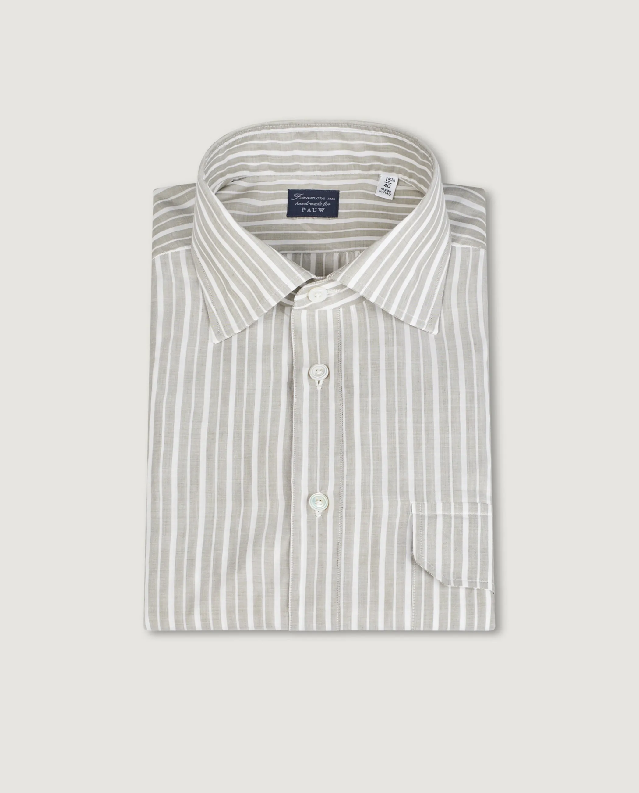 Katoen Linnen Pop-over Shirt sold by Pauw Amsterdam