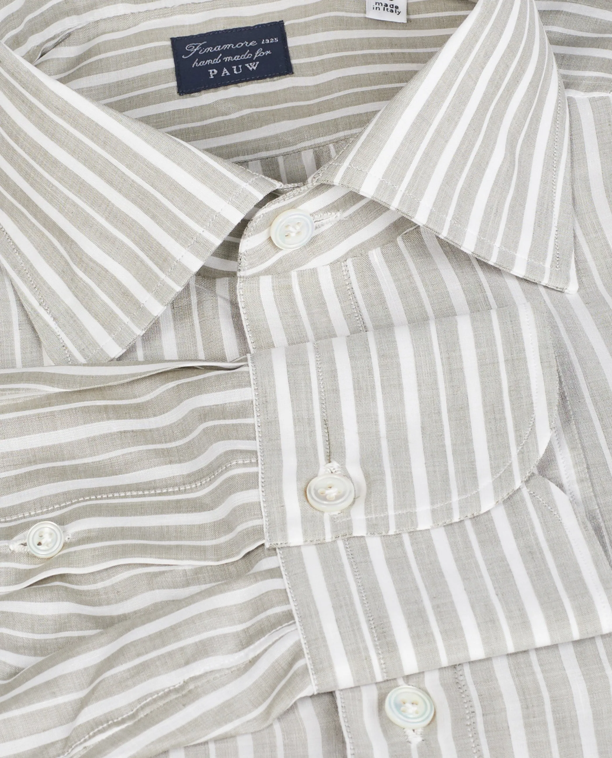 Katoen Linnen Pop-over Shirt sold by Pauw Amsterdam product image thumbnail 3