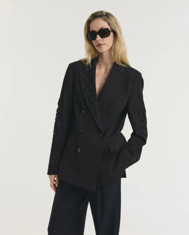Zwarte blazer made by Dries Van Noten