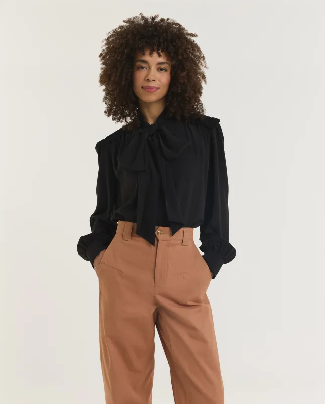 Zijden Lange Mouwen Blouse made by Chloe