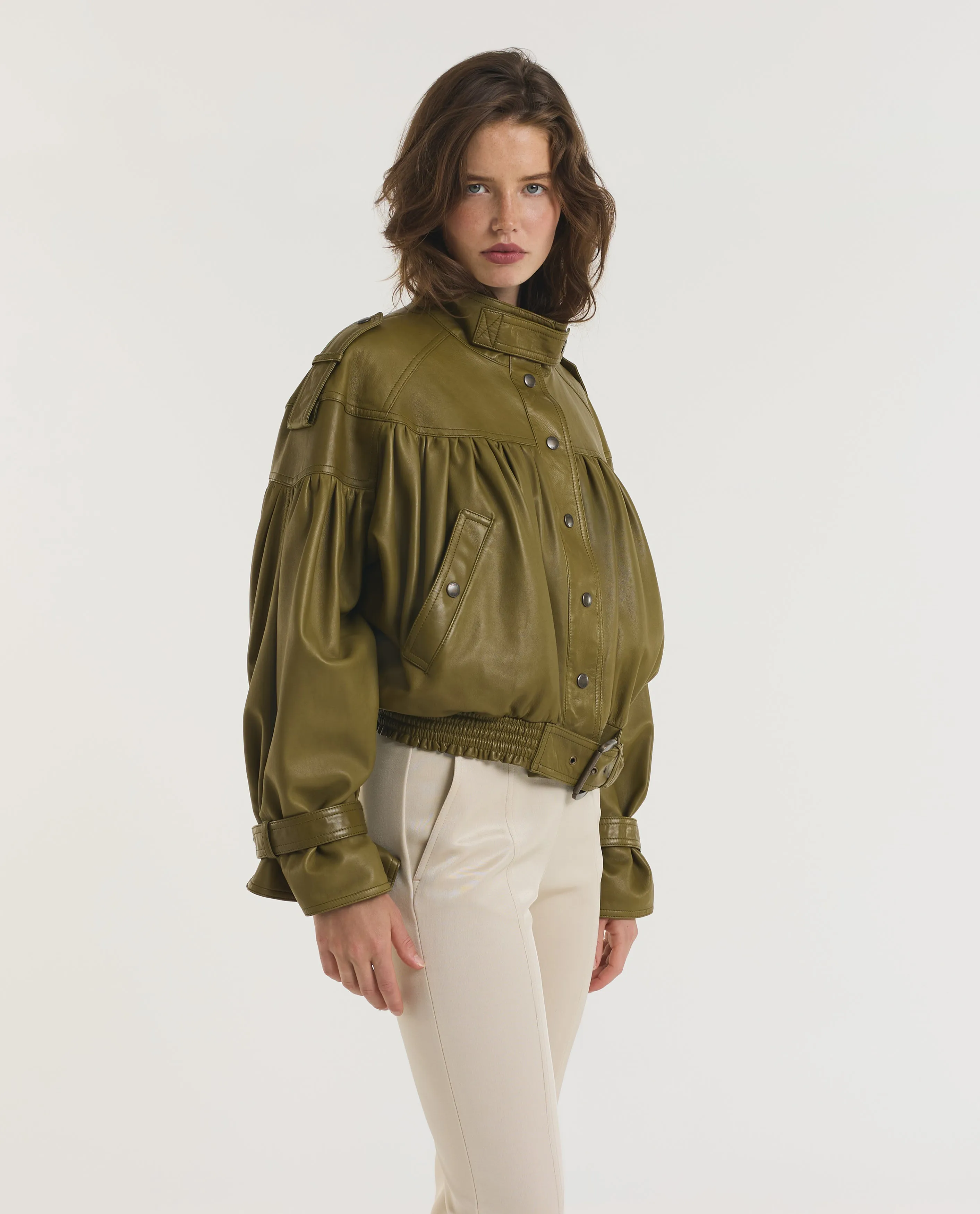 Cropped Leren Jack sold by Pauw Amsterdam product image thumbnail 4