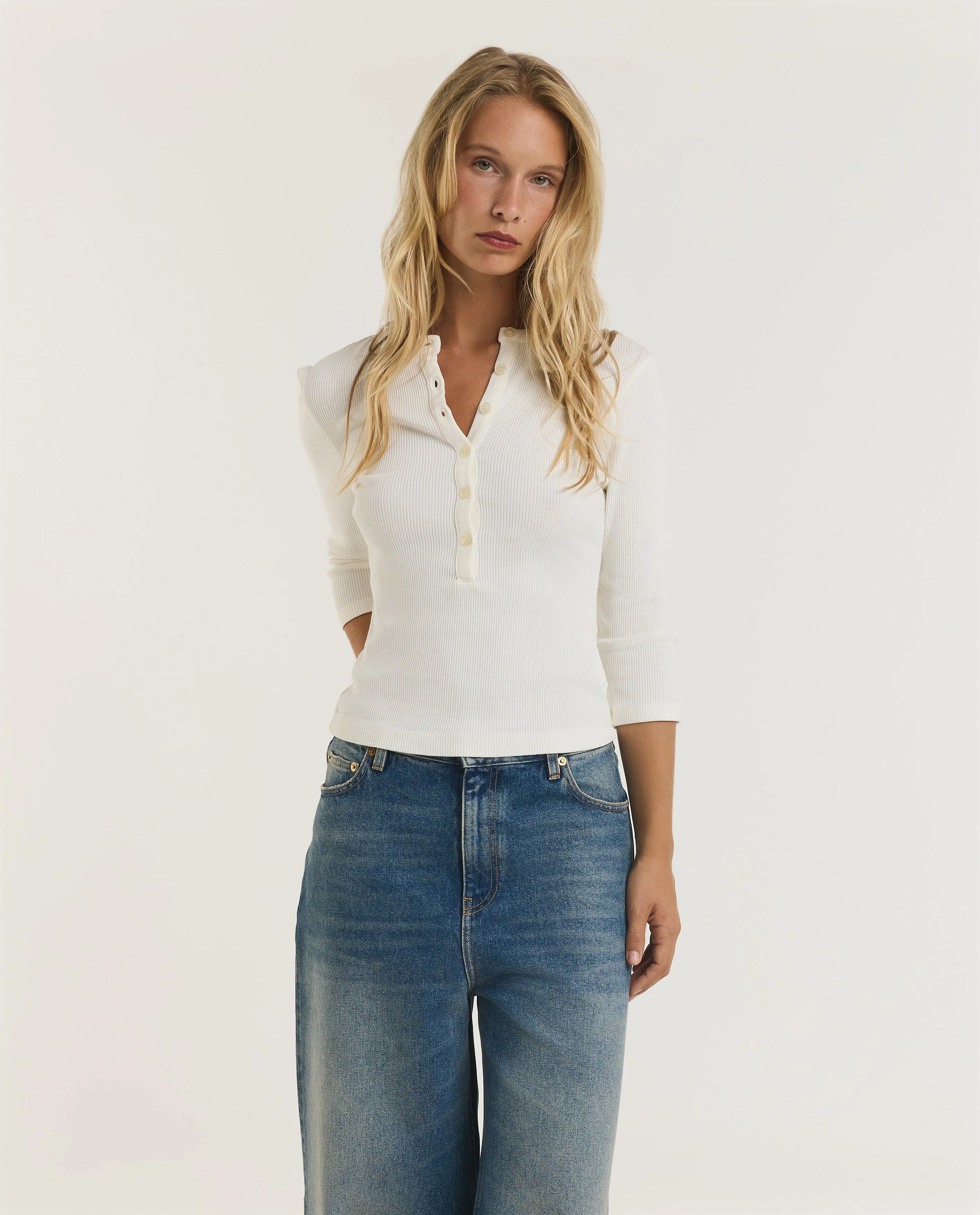 Slim Fit Henley sold by Pauw Amsterdam