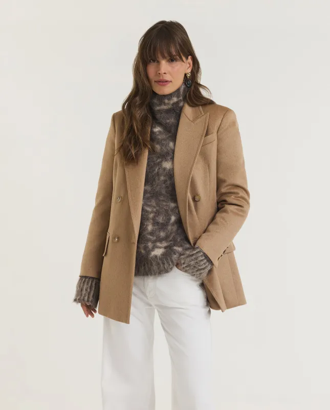 Camel Wollen Olimpia Blazer made by MaxMara