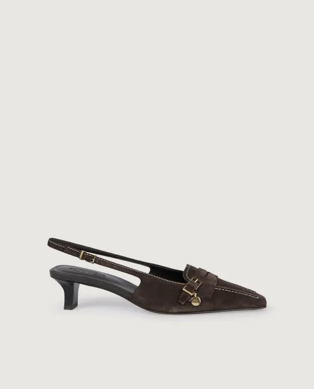 Suede Slingback Pumps made by Tod's