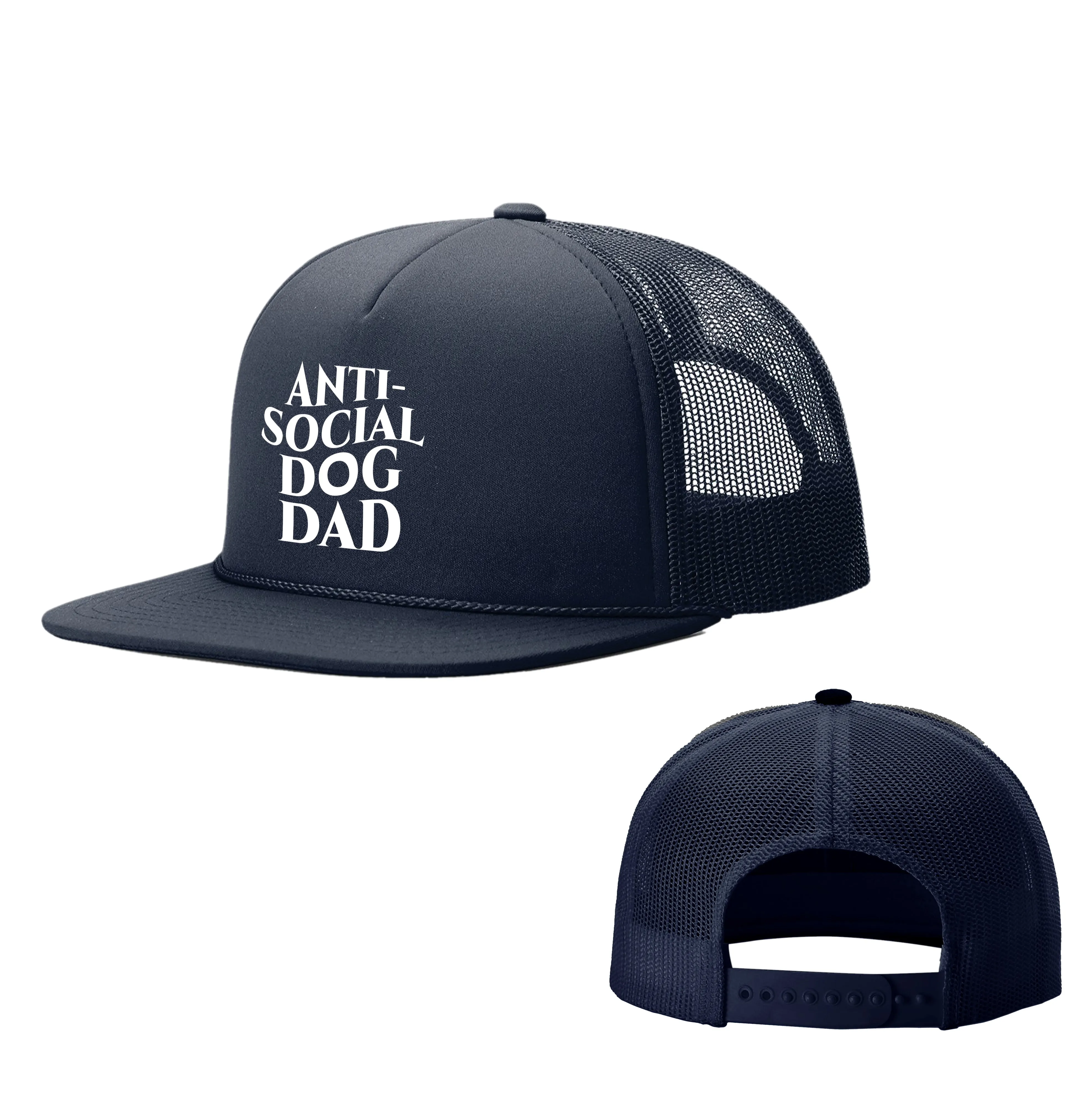 Anti-Social Dog Dad Foam Trucker Hats sold by PAWZ product image thumbnail 4