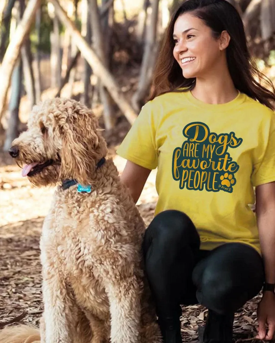 Dogs Are My Favorite People Tee sold by PAWZ