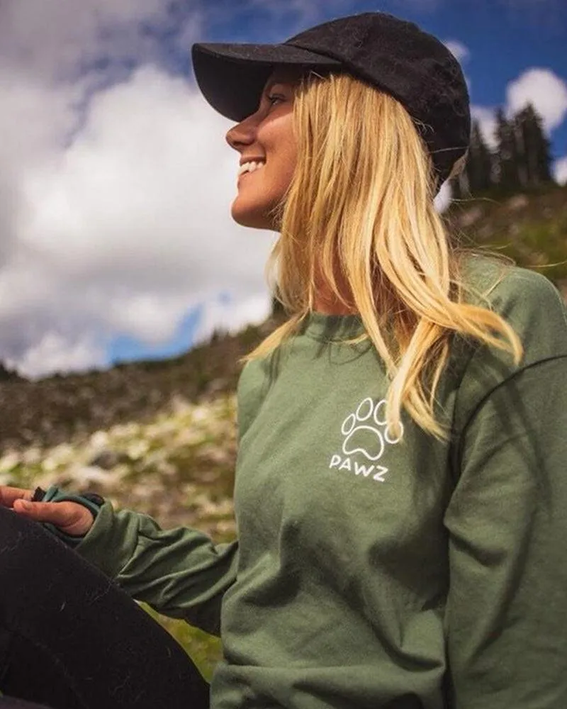 Scenic Print Olive Long Sleeve sold by PAWZ product image thumbnail 2