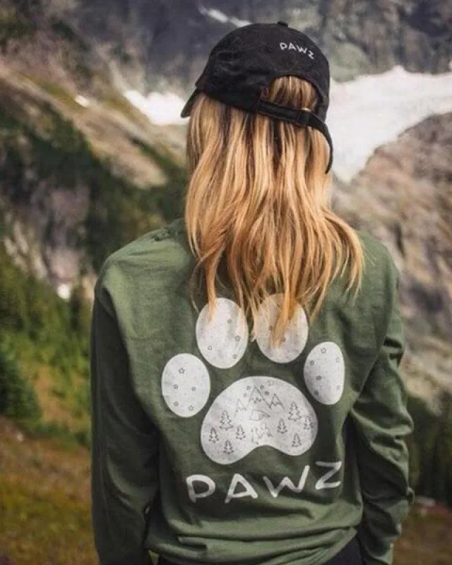 Scenic Print Olive Long Sleeve sold by PAWZ