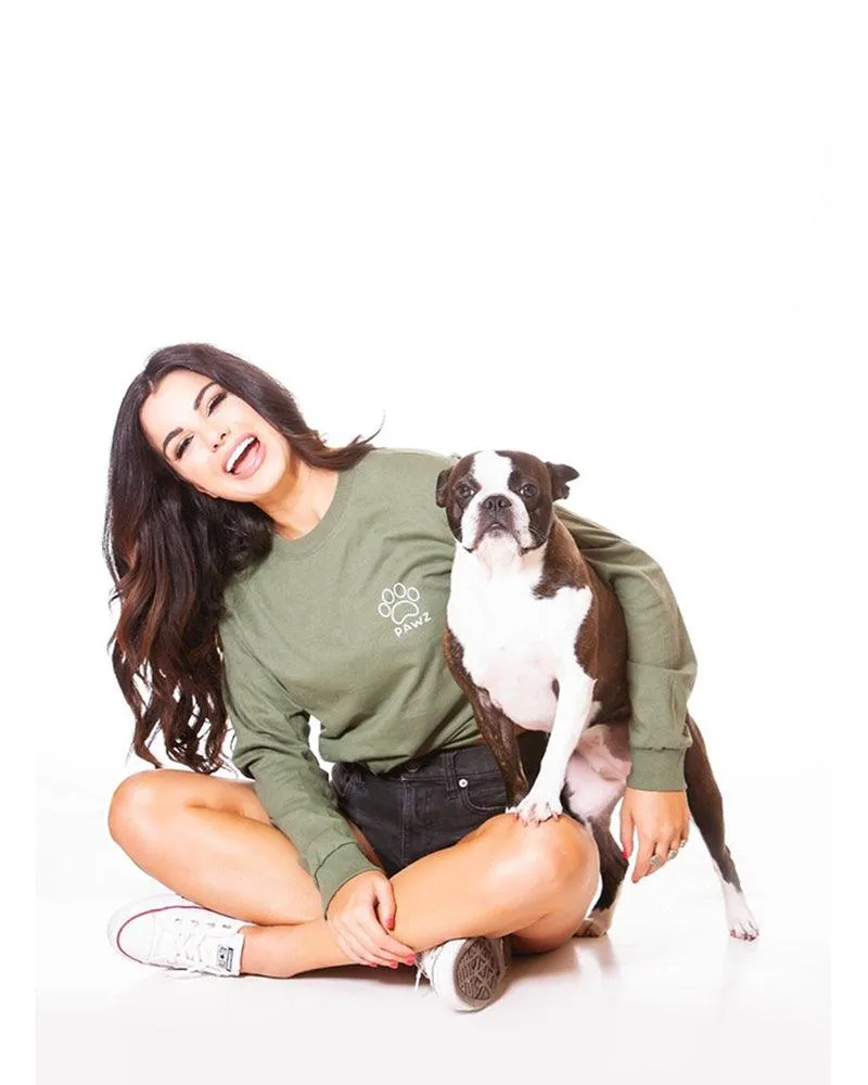 Scenic Print Olive Long Sleeve sold by PAWZ product image thumbnail 5